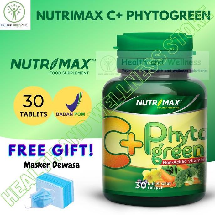 Nutrimax C+ C Plus Phytogreen 30 Tablet Terbaru 