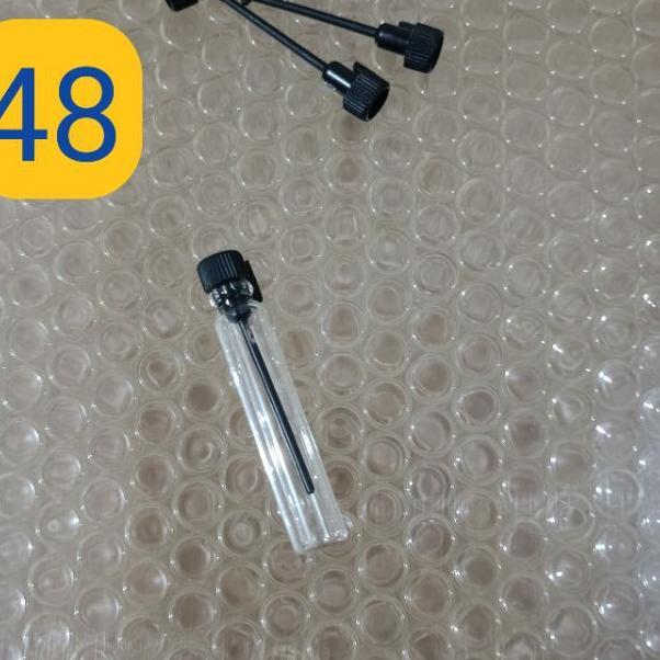 Botol Tester Parfum 1.5 - 2 Ml Isi 50 Pvs, Botol Vial, Botol Penisilin, Botol Tester, Botol Parfum M