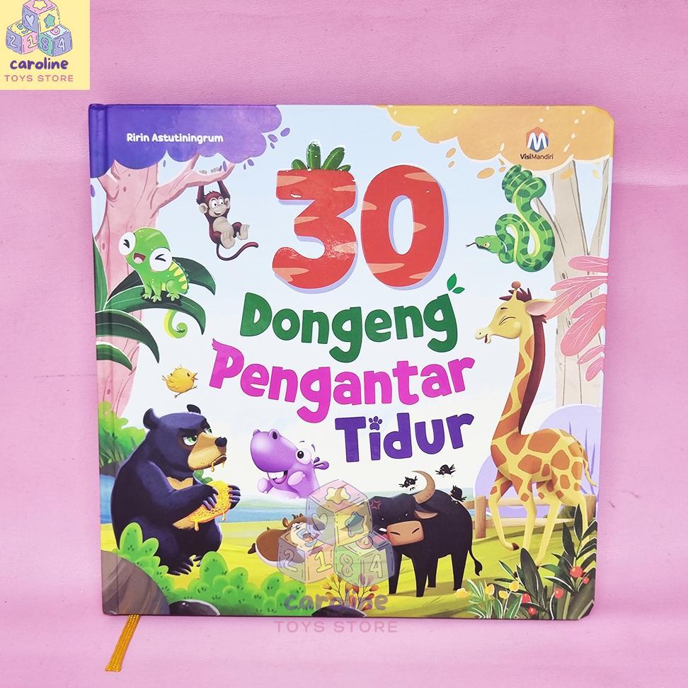 Buku Dongeng Pengantar Tidur Isi 30 Buku Cerita Hewan Anak Dongeng Cerita Moral Hard Cover