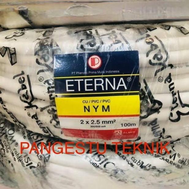 BEBAS ONGKIR - Kabel NYM 2 x 2,5 mm ETERNA / 100 Meter / NYM 2 x 2.5 mm