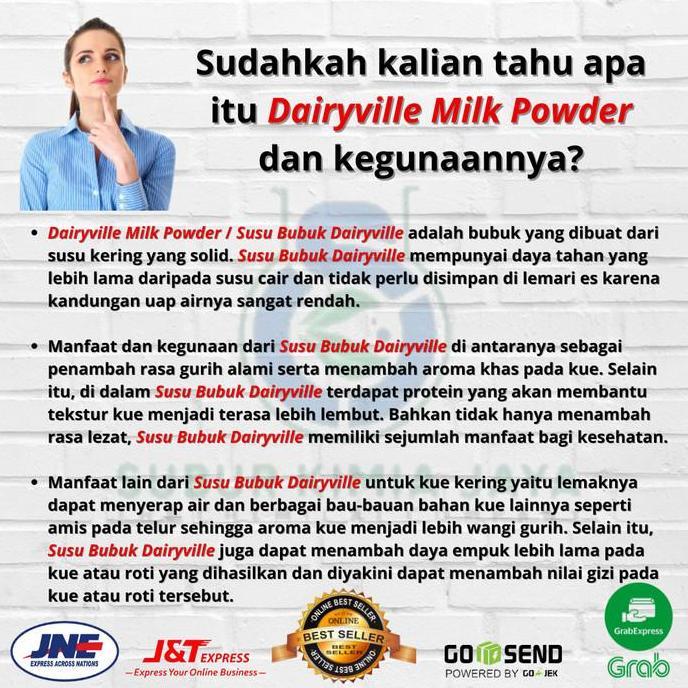 Latte- Susu Bubuk Indomilk Dairyville / Milk Powder 1 Kg