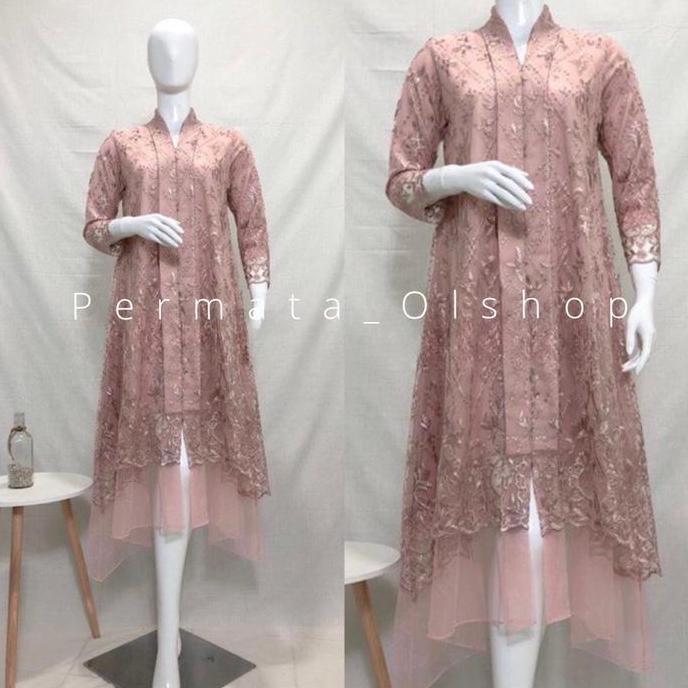 NEW PERMATA OLSHOP / KEBAYA LONG TUNIK FLOY TUTU / KEBAYA SEMI GAMIS MODERN / KEBAYA BUSUI / KEBAYA 