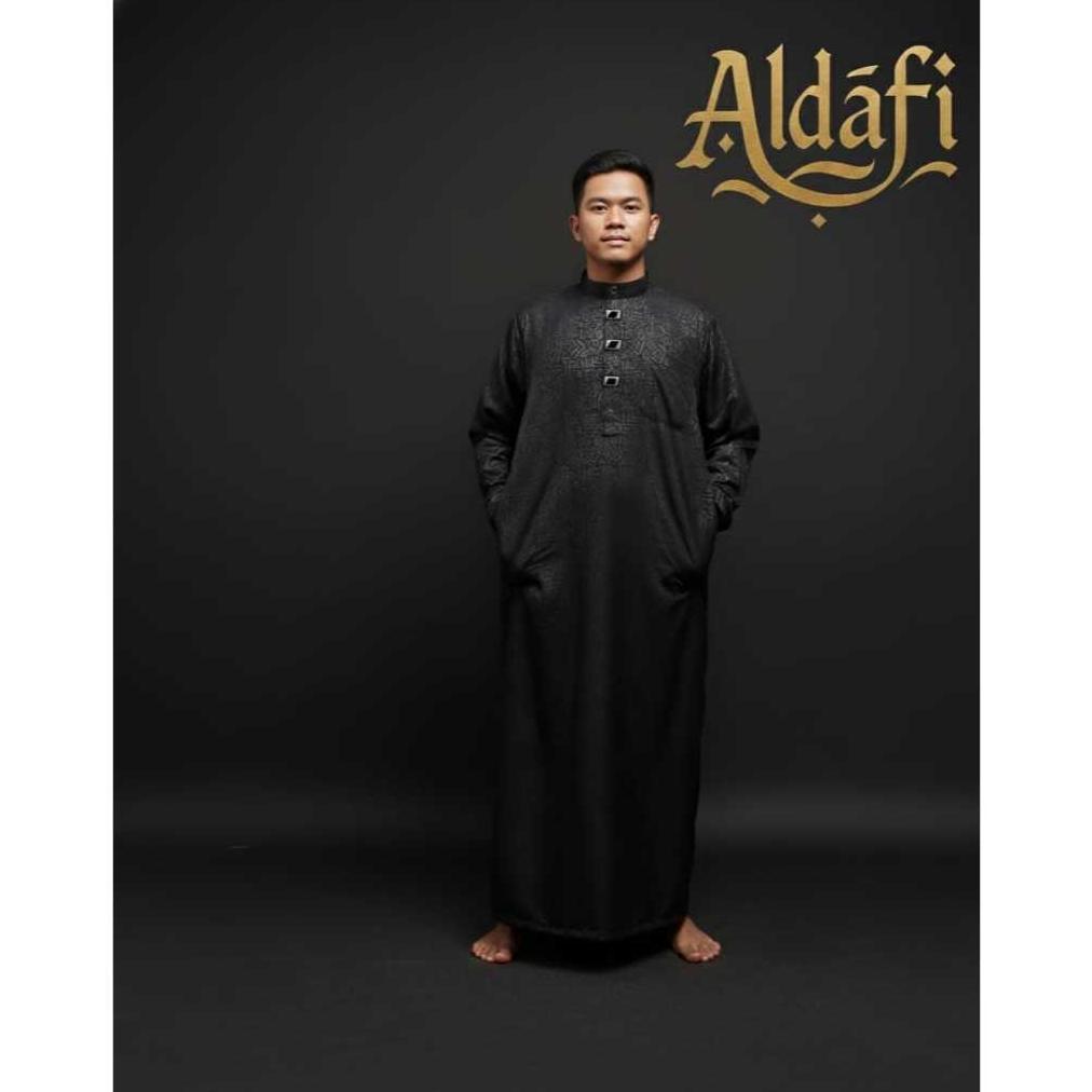 PREMIUM ALDAFI JUBAH PRIA DEWASA MOTIF EMBOS KANCING IMPORT GAMIS PRIA