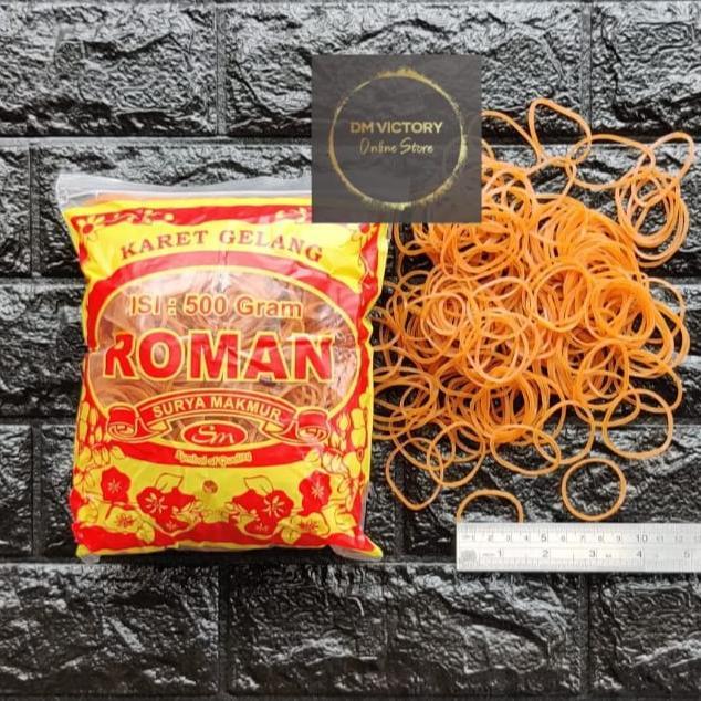 Karet Gelang 500gram / Karet Gelang Kuning / Karet Roman