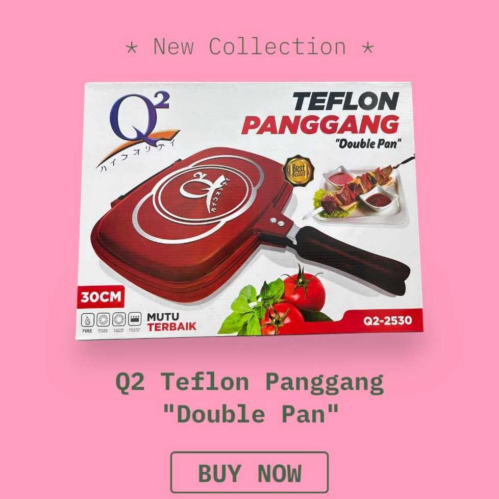 Teflon Panggang Double Grill Pan 30 Cm Q2-2530