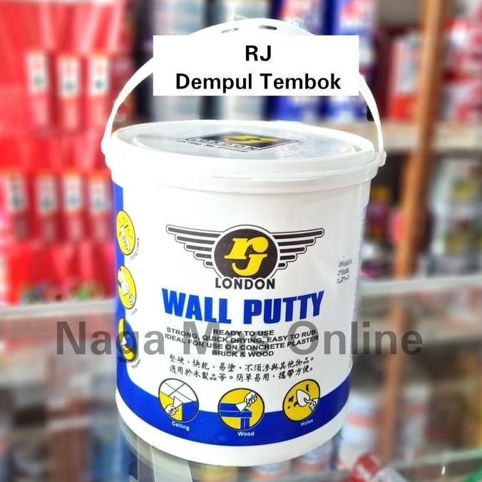 BEBAS ONGKIR - DEMPUL TEMBOK RJ / RJ WALL PUTTY 5 KG / DEMPUL JADI TEMBOK