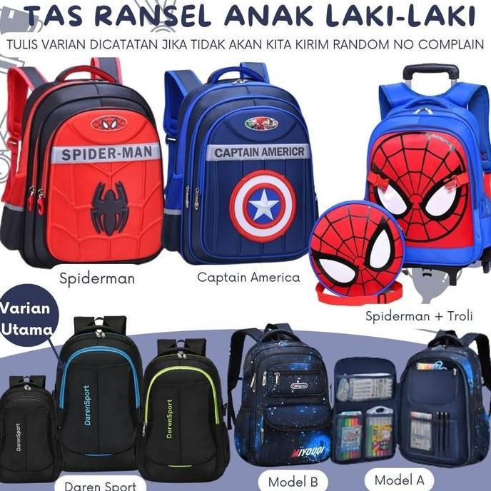 NEW TAS SEKOLAH TAS RANSEL ANAK SEKOLAH LAKI-LAKI SD TK TAS TERMURAH ORI
