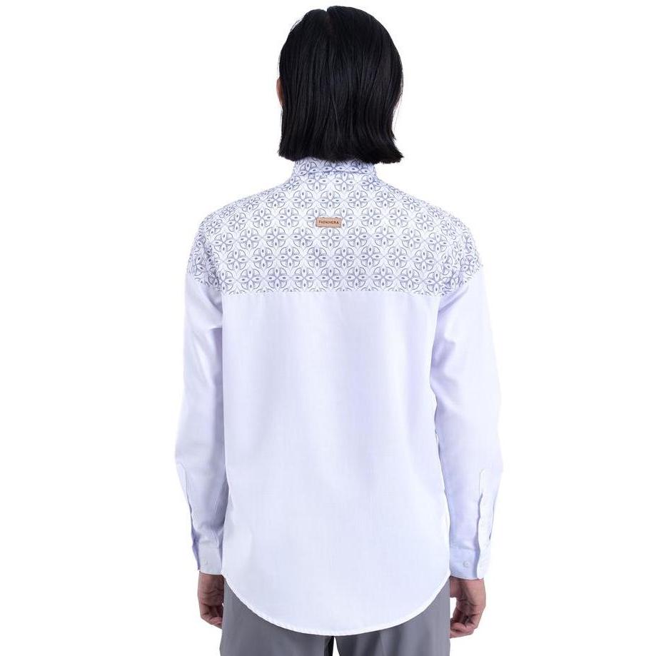 Fadkhera Fahmi Baju Kemeja Koko Modern Pria Fadkhera Putih