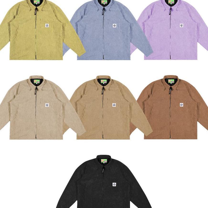 Shining Bright Light Corduroy Work Jacket - Multi Color