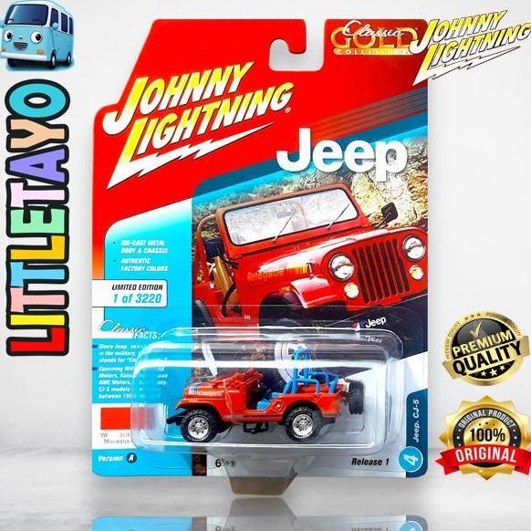 Johnny Lightning Jeep CJ-5 Renegade Mandarin Off Road Willys Wrangler 1/64 New