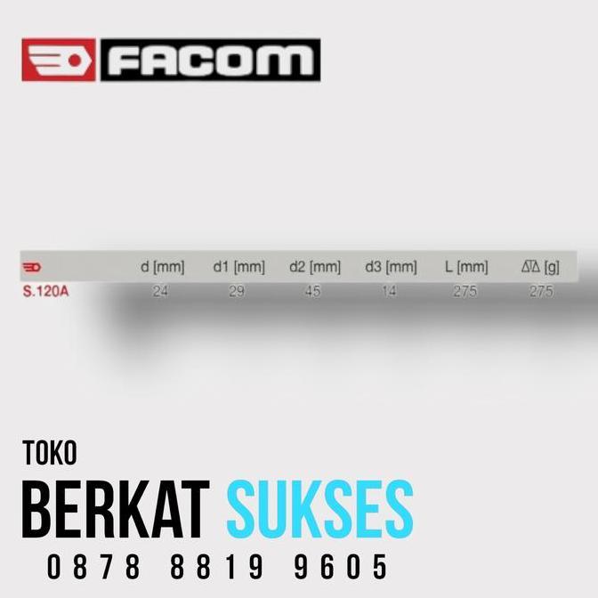 Sliding T Ratchet SQ 1/2 Inch S.120A Facom - 14889