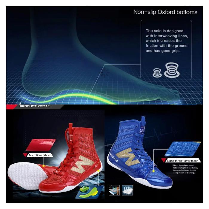 Sepatu Tinju Wesing / Wesing boxing shoes / sepatu tinju tanding AIBA