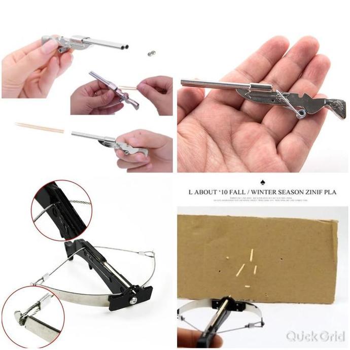 Mainan Crossbow Mini Tusuk Gigi Terlaris