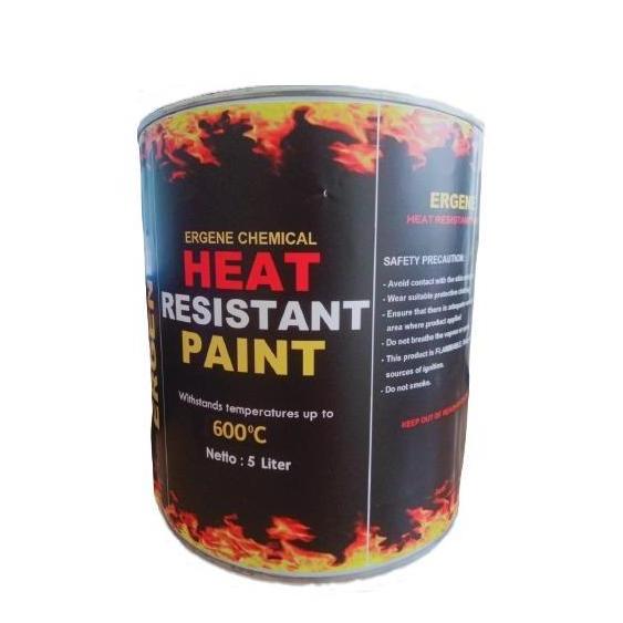 600C 5Liter Silver - Heat Resistant Paint - High Temperature - Hi-Temp - Cat Tahan Panas 600 Derajat