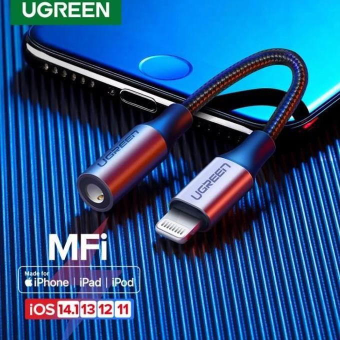 Ugreen Lightning to Aux 3.5mm Adapter - Ugreen Splitter Aux IPhone MFi