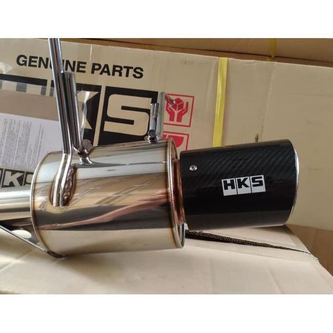 KNALPOT HKS HI-POWER CARBON HONDA JAZZ GK5 ORIGINAL terlaris