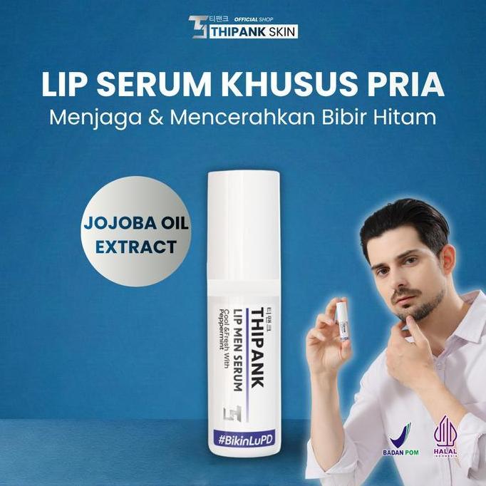 Youngshort33 - (1 Pcs) Thipank Lip Serum Pria With Extrack Peppermint Lip Serum Cowok Terbaik Lip Se