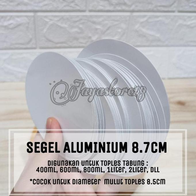 Sutoreji- Segel Aluminium Foil Induksi 9Cm Untuk Toples Tabung 9Cm