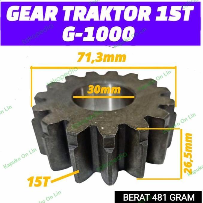 NEW G1000 GIGI TRAKTOR 15T UNTUK TRAKTOR TANGAN QUICK