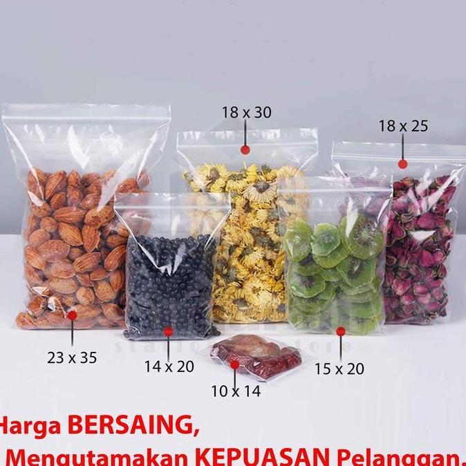 Sutoreji- Plastik Klip Pp Tebal 15 X 30 X 90 Micron / Zip Lock Transparant Pp