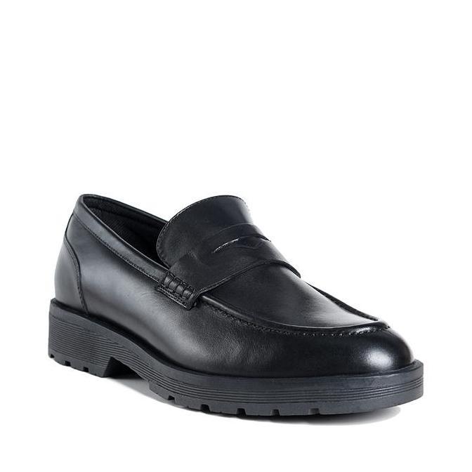 Kingg- Prabu - Sepatu Kulit Slip On Pria Prayoga Black Loafers Shoes Flat