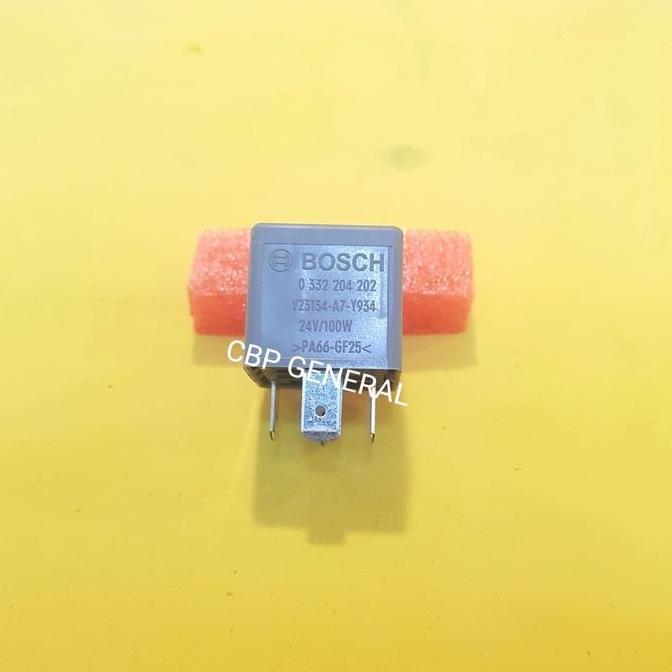 Rellay / Relay / Relai Bosch Pa66-Gf25 5 Kaki 24V 100W Terbaru