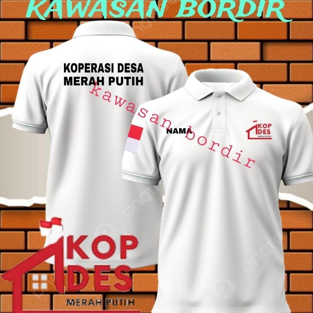 Free Ongkir Terbaru Polo Shirt Koperasi Merah Putih Kaos Koperasi Merah Putih Seragam Koperasi Merah