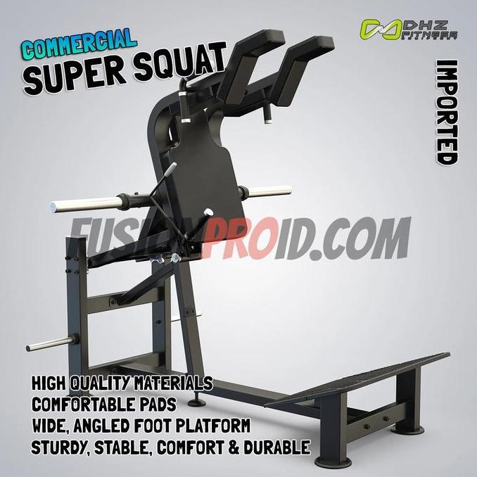 NEW DHZ Super Squat Commercial E3065 Alat Fitness Kaki Komersial Import