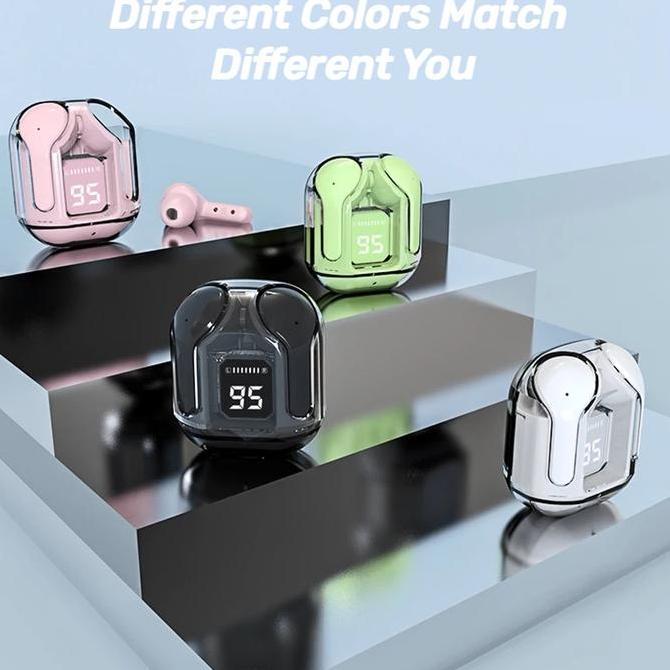 Headphone Bluetooth In-Ear Air31, Peredam Bising & Tembus Pandang Gaming Nirkabel Latensi Rendah den