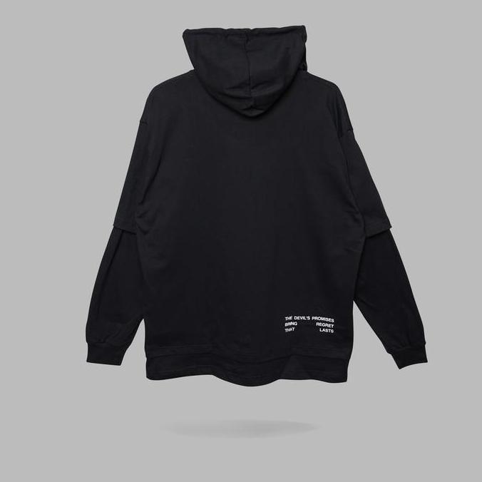 Sweater Pria Hsco Original13 Oversized Double Sleeve Hood Spyt / Cotton Combed 24S