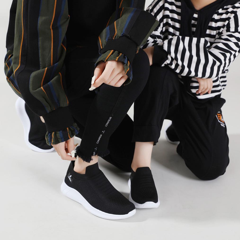 Diskon Lvrkids Shotaro  Size 25-40 Lv0438 Sepatu Sekolah Anak Sd Sepatu Slip On Anak Hitam Tanpa Tal