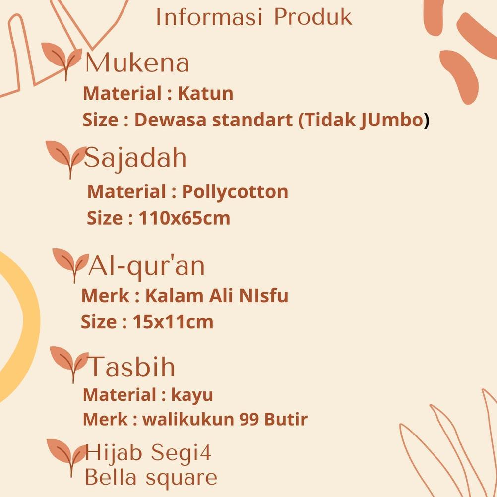 Diskon Hampers Mukena Katun Renda Premium / Hampers Alat Sholat /Kado Lebaran