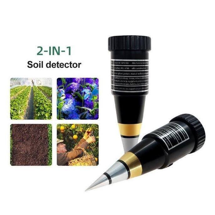 Promo Bonkyo Ph Meter Tanah 2-In-1 Digital Pen Type - Alat Ukur Keasaman & Kelembaban Tanah Akurat, 