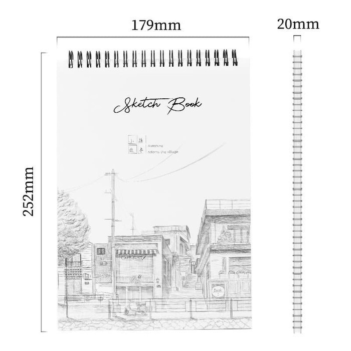 Deli - 73628  Sketsa Size B5  / Buku Gambar Vertikal 40 Halaman