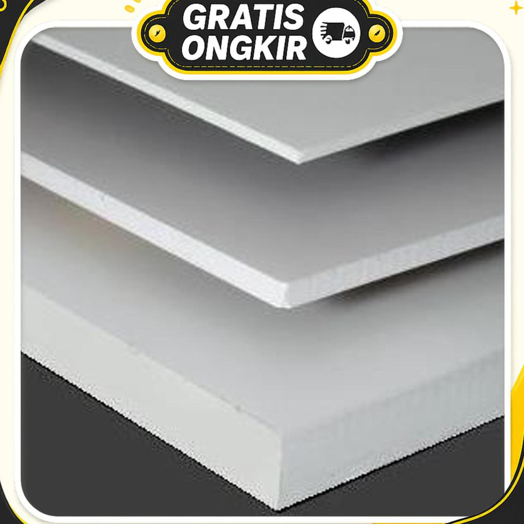 Pvc Board/ Pvc Foam Board 12Mm Ukuran 80X80 Cm, 80 X 80 Cm