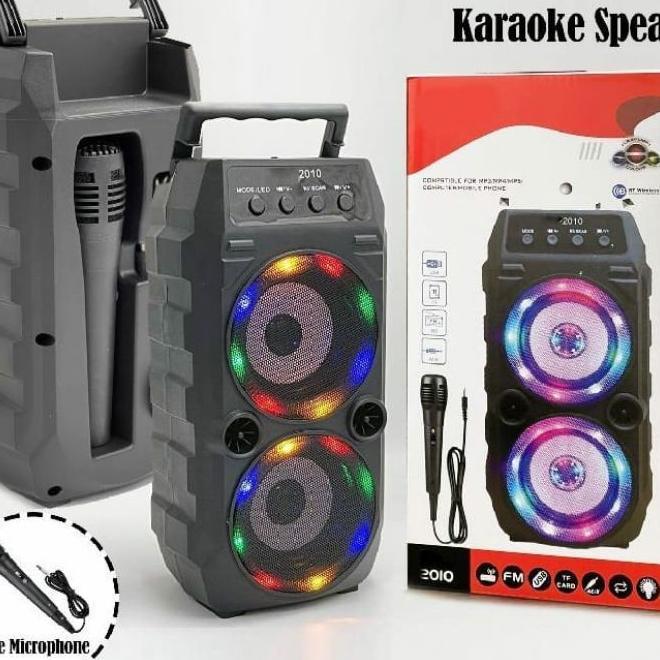 Xtm-2010 Speaker Bluetooth + Mic Karaoke Speaker Karaoke Speaker Wireless Karaoke Xtm 2010