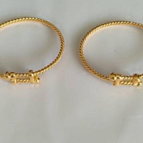 Gelang Lilit Tinju Anak 1Set Isi 2 Lapis Emas 24K