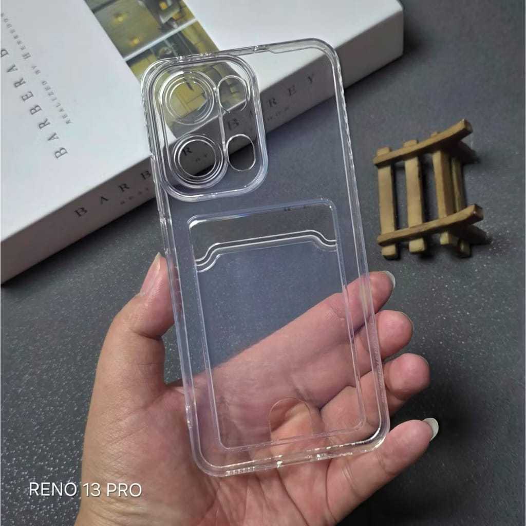 Softcase Bening Slot Card Holder For Oppo Reno 14 / 14 Pro / 13 / 13F / 13 Pro / Reno 12 5G / Reno 1