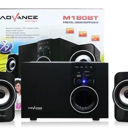 Speaker Advance M180Bt Bluetooth Extra Bass Subwoofer Sound / Bass System Xtra Power Sound M180 Bt