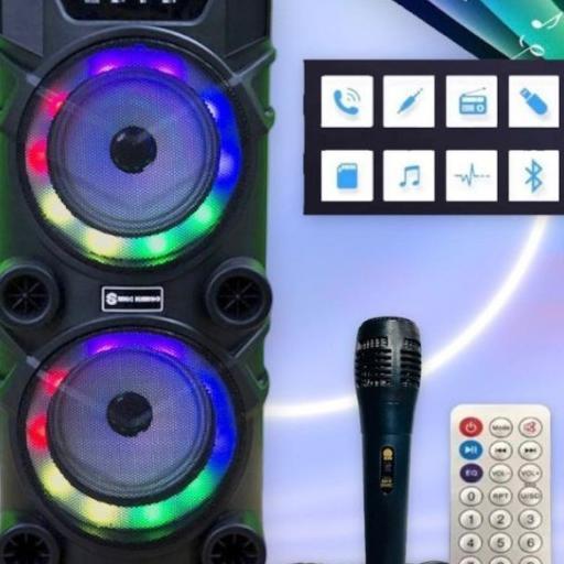 Audio Bluetooth Speaker Bass Mkc - Kimiso Qs 999 Portable Speaker With Party Light Mkc Kimiso - 999