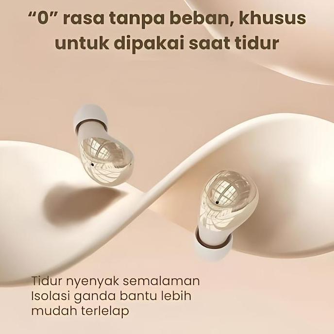Mini Earphone In-Ear Sleep Invisible Wireless Bluetooth Headphone Bluetooth 5.4 Ultra Kecil Tak Terl