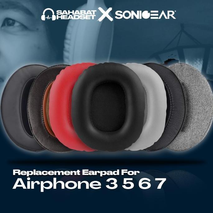 Earpad Ear Cushion Earcup Sonicgear Airphone 3 5 6 7 Foam Premium Busa