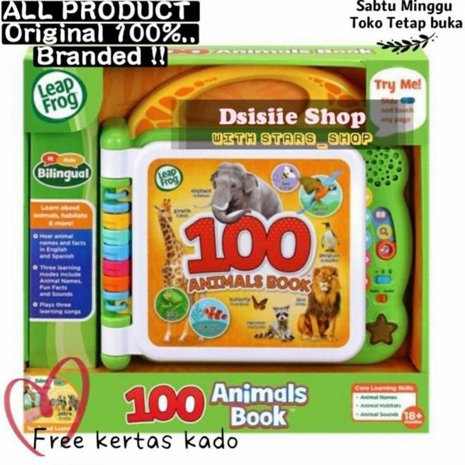 Leapfrog Mixmaster Scout 100 Animals Book Original / Mainan Edukasi