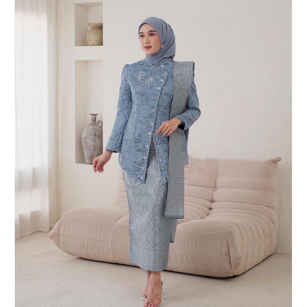 Free Ongkir Viona Batik - Kebaya Couple Termurah Kebaya Janggan Pasangan Couple Mahogany Wisuda Tuna
