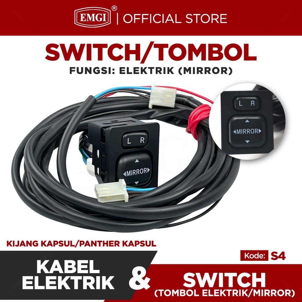 COD Switch Mirror - Spion Mobil - Saklar Elektrik Kijang Kapsul - Kabel Kaca Spion - S4