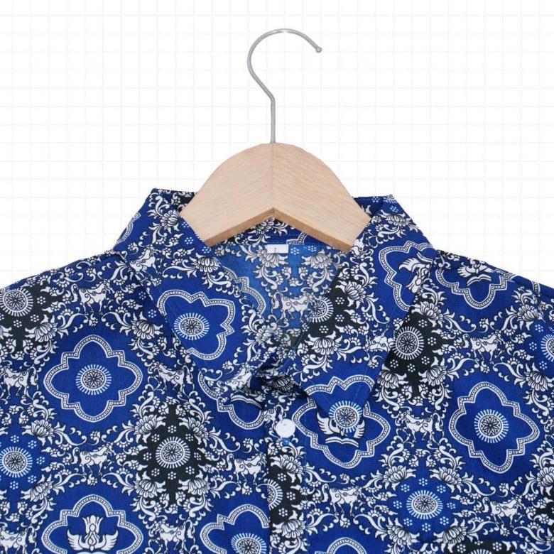 Diskon Seragam Batik Tunas Harapan/Biru/Smp/Besway