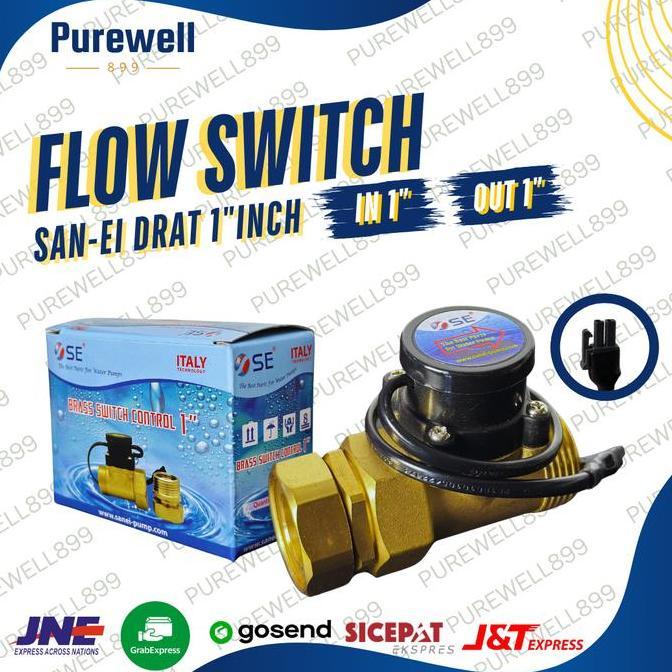 Flow Switch Sanei 1 Inch - Flow Switch 1X1 San-Ei - Flow Switch Pompa Booster Pompa Dorong Forsale