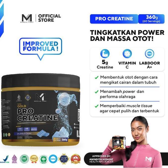 M1 Muscle First PRO CREATINE (360 & 420 gram) / MuscleFirst Creatine Monohydrate Diskon