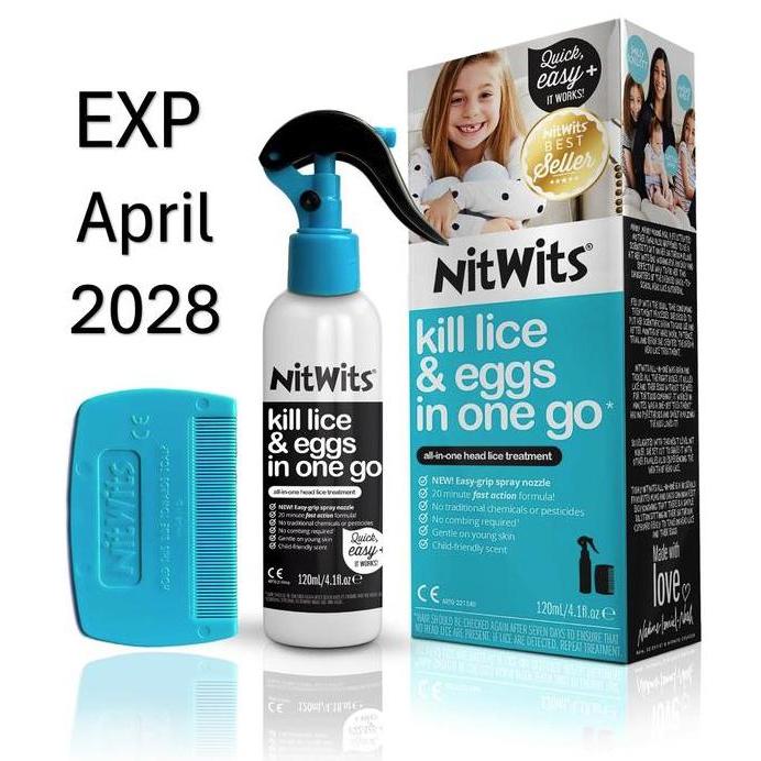 Nitwits All In One Head Lice Solution Obat Kutu 120ml