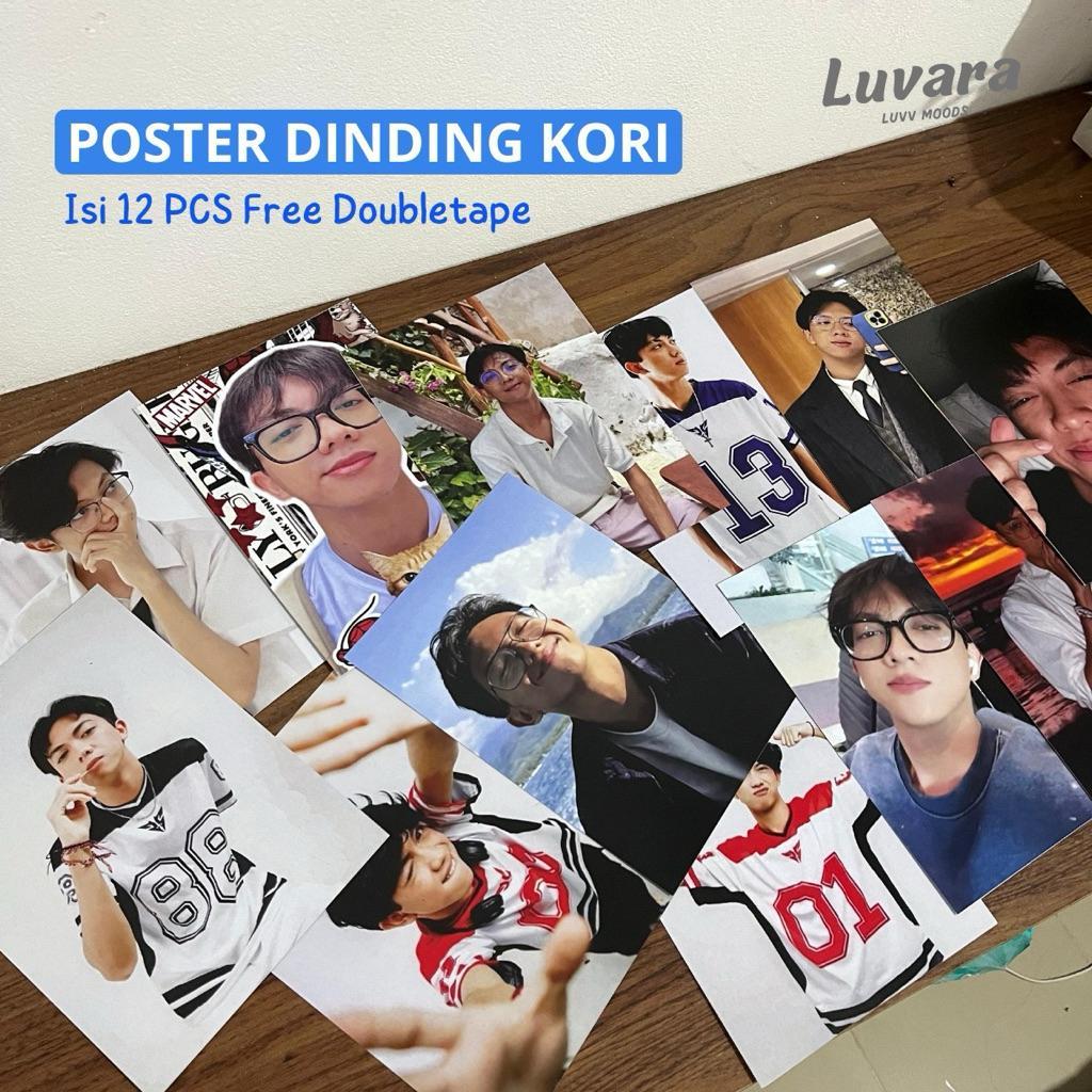 Poster Dinding Kori Isi 12 Gambar Ukuran A5 Tinggal Tempel Bonus Lem Doubletape